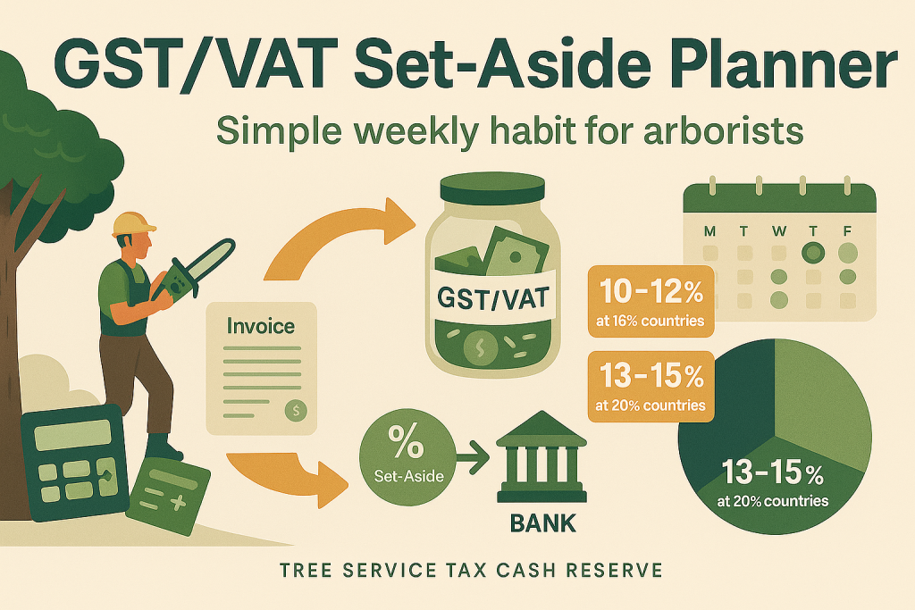 GST/VAT set-aside planner for tree work